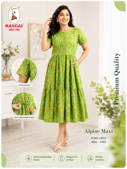Frock Style Nighty OPZS 5365 (Green)